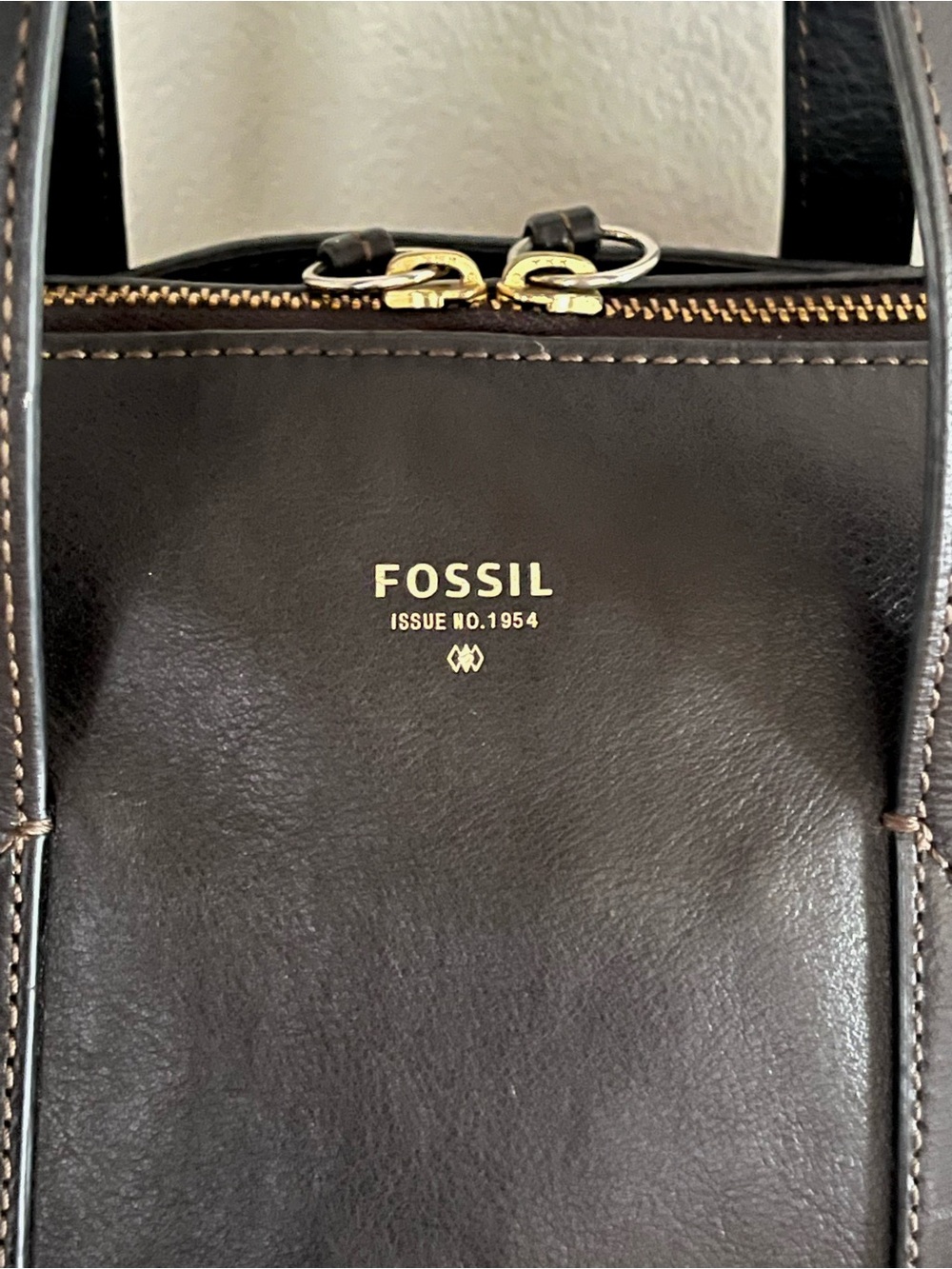 Fossil Sydney Satchel Bag With Optional Crossbody Strap Black Soft Leather - Picture 9 of 14